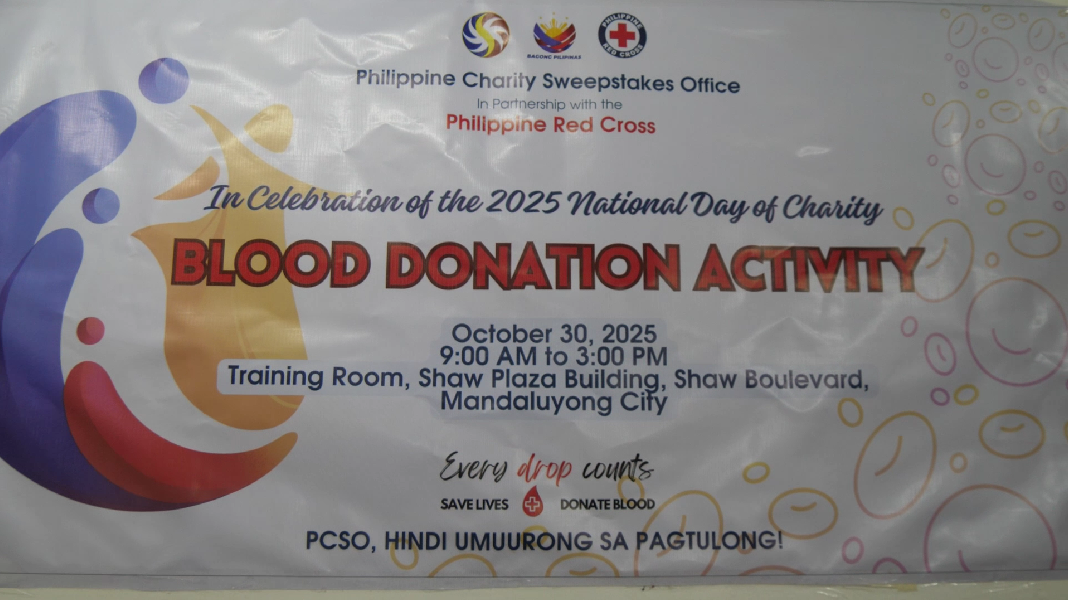 PCSO blood donation drive, tagumpay