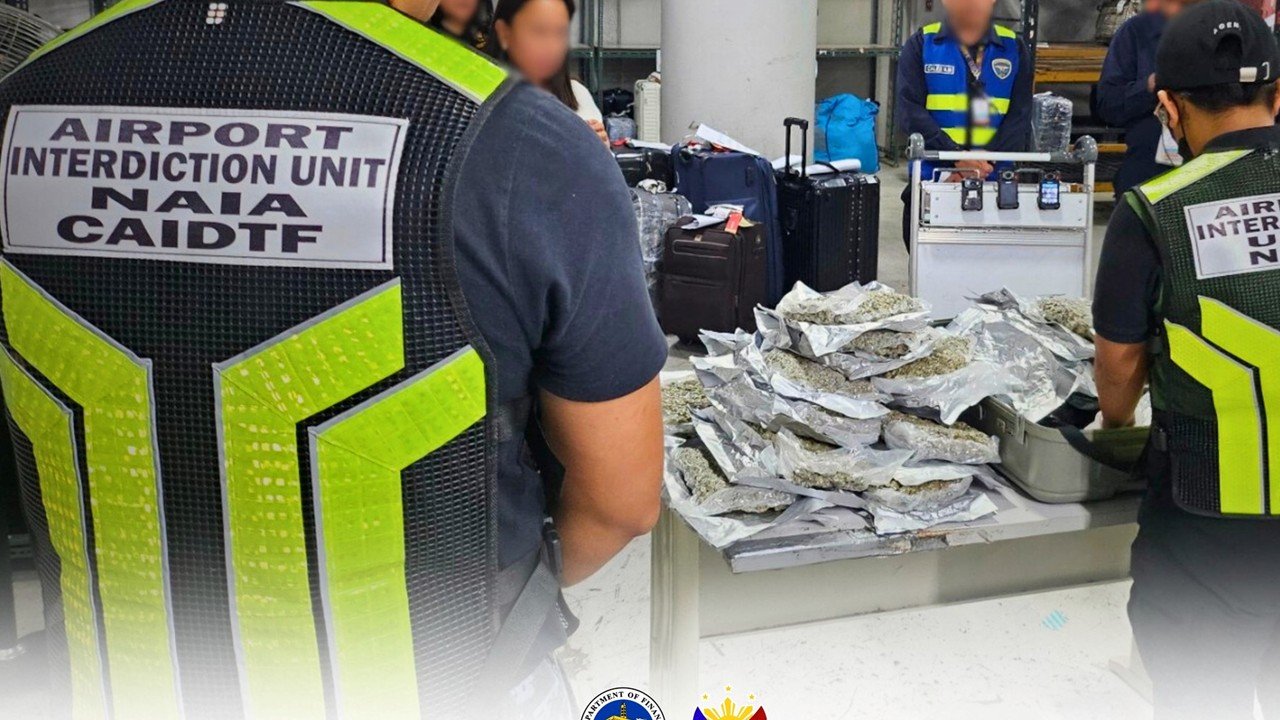 ₱14.9-M na kush nasabat sa NAIA Terminal 3