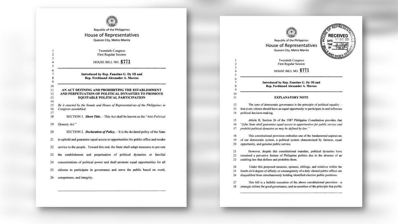 Anti-Political Dynasty Bill, inihain sa Kamara