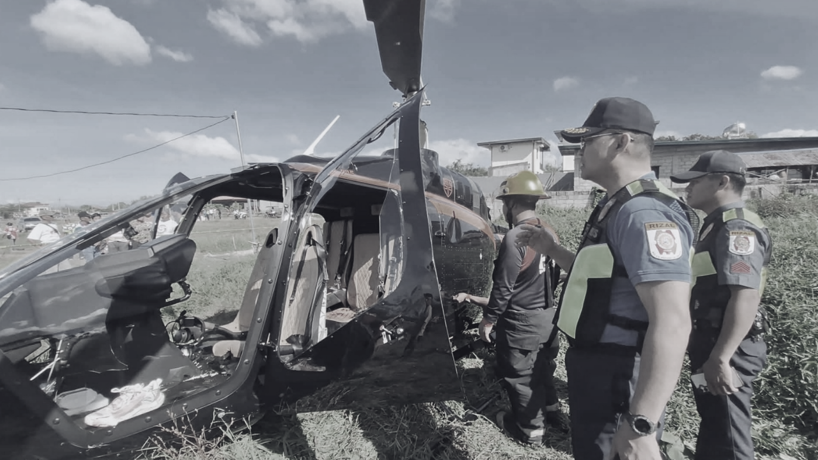 2 patay sa pagbagsak ng helicopter sa Pililla, Rizal