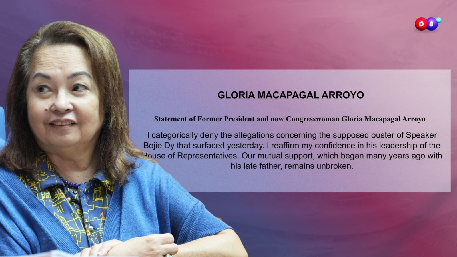 Rep. Arroyo, pinasinungalingan ang umano’y coup vs. Speaker Dy